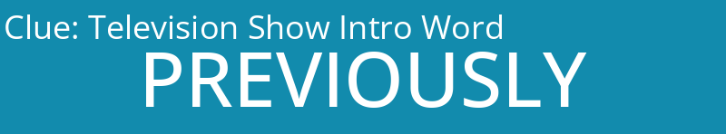 Television Show Intro Word
