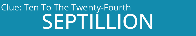 Ten To The Twenty-Fourth