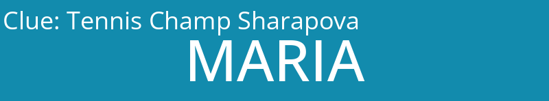 Tennis Champ Sharapova
