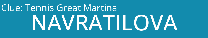 Tennis Great Martina