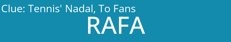 Tennis' Nadal, To Fans