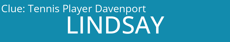 Tennis Player Davenport