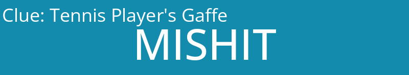 Tennis Player's Gaffe