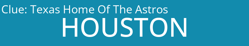 Texas Home Of The Astros