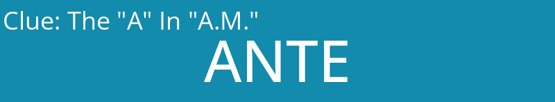 The "A" In "A.M."