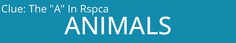 The "A" In Rspca