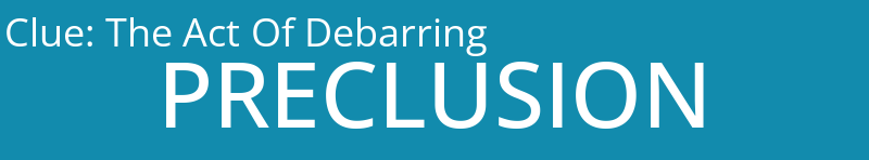 The Act Of Debarring