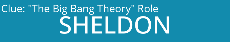 "The Big Bang Theory" Role
