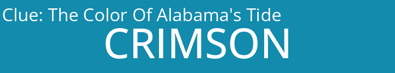 The Color Of Alabama's Tide