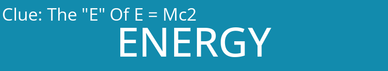The "E" Of E = Mc2