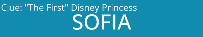 "The First" Disney Princess