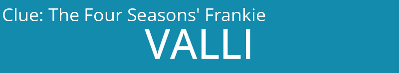 The Four Seasons' Frankie