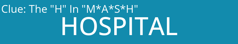The "H" In "M*A*S*H"