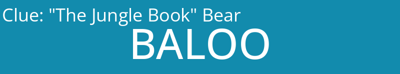 "The Jungle Book" Bear