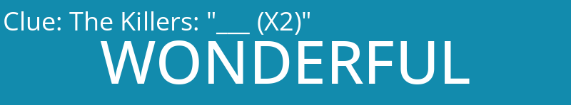 The Killers: "___ (X2)"