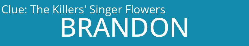 The Killers' Singer Flowers