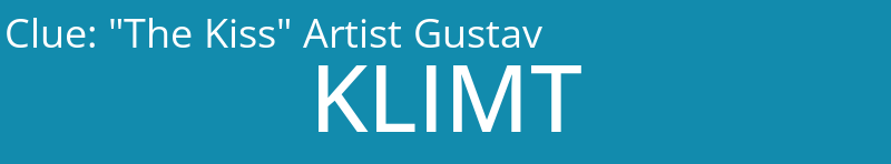 "The Kiss" Artist Gustav