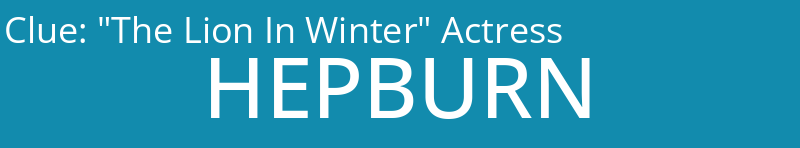 "The Lion In Winter" Actress