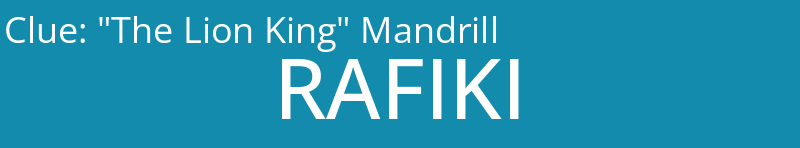 "The Lion King" Mandrill