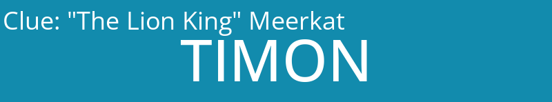 "The Lion King" Meerkat