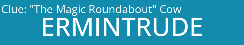 "The Magic Roundabout" Cow