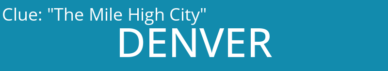 "The Mile High City"