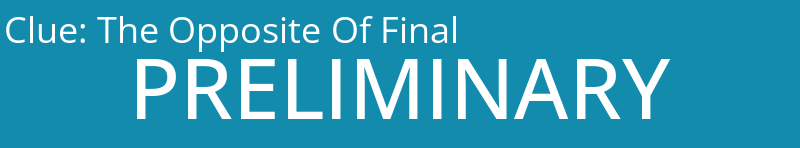 The Opposite Of Final