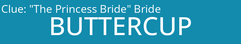 "The Princess Bride" Bride