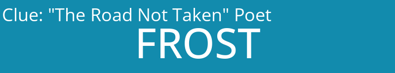 "The Road Not Taken" Poet