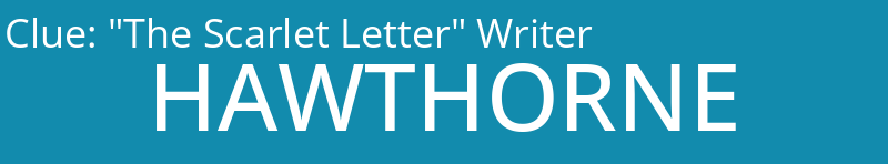 "The Scarlet Letter" Writer