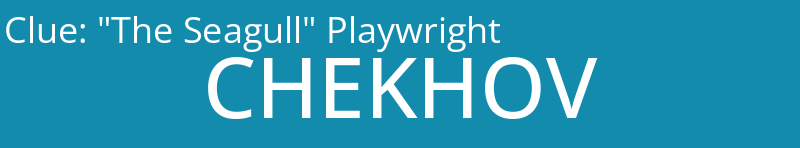 "The Seagull" Playwright