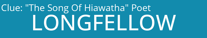 "The Song Of Hiawatha" Poet