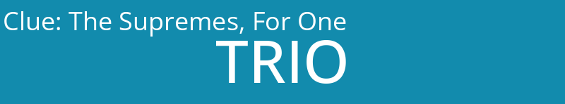 The Supremes, For One