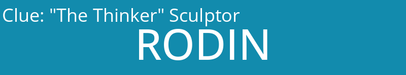 "The Thinker" Sculptor