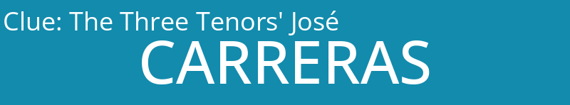 The Three Tenors' José