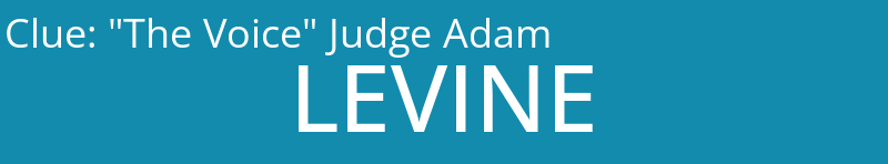 "The Voice" Judge Adam
