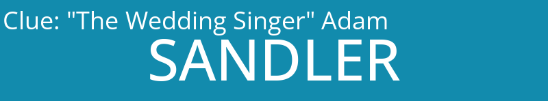 "The Wedding Singer" Adam