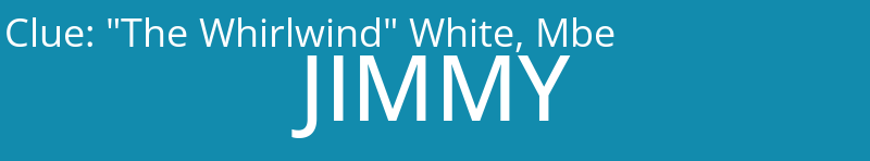 "The Whirlwind" White, Mbe