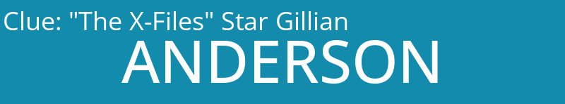 "The X-Files" Star Gillian