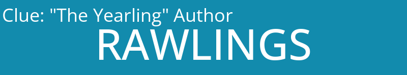 "The Yearling" Author