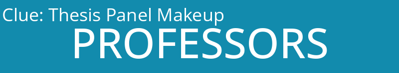 Thesis Panel Makeup