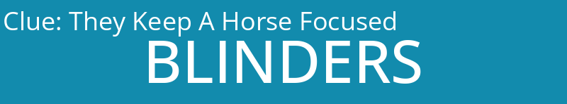 They Keep A Horse Focused