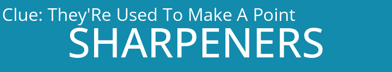 They'Re Used To Make A Point