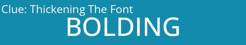 Thickening The Font