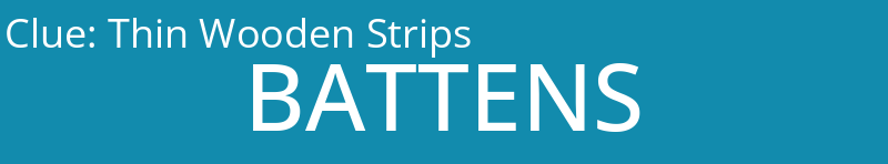 Thin Wooden Strips