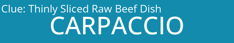 Thinly Sliced Raw Beef Dish