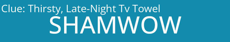 Thirsty, Late-Night Tv Towel