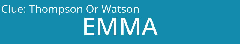 Thompson Or Watson