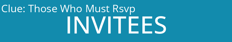Those Who Must Rsvp