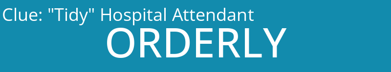 "Tidy" Hospital Attendant